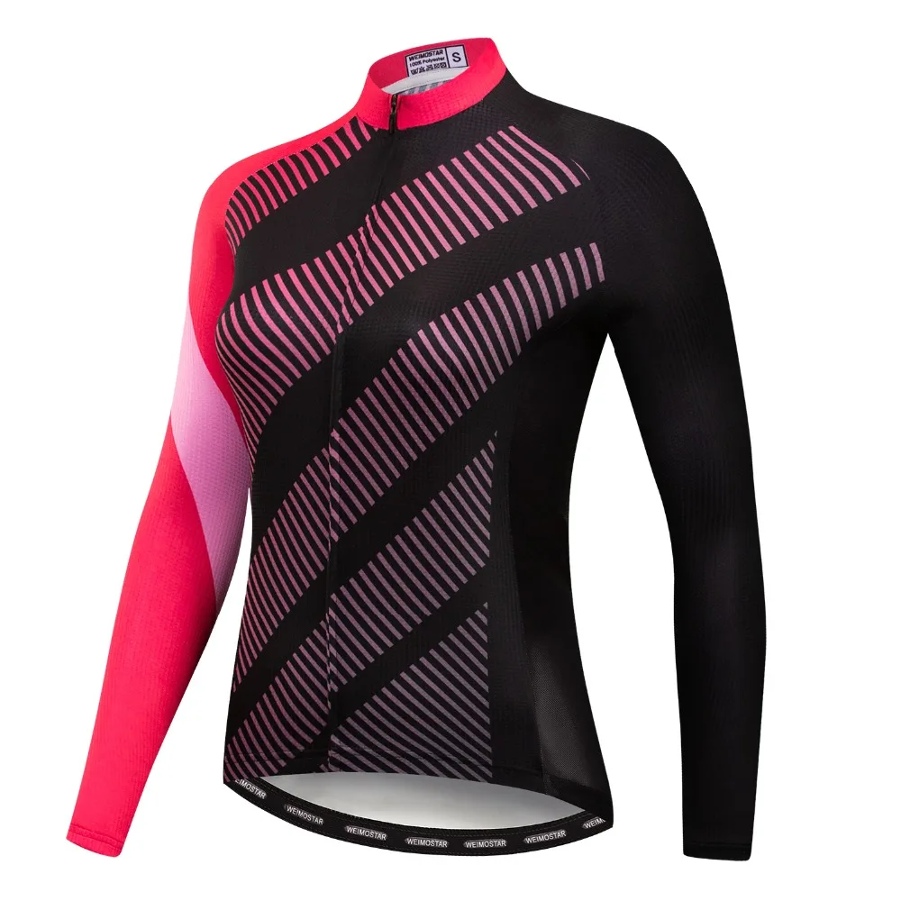 Cycling Jersey Women Long Sleeve Cycling Clothing mtb Road Bike Clothes Triathlon Maillot Ciclismo Bicycle Shirt Top Cat