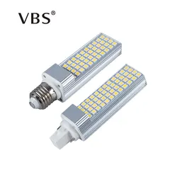 Lâmpada led g24 bombilla, g24 e27 5w 7w 9w 11w 13w led g24 e27, milho 180 graus 110v 220v 5050 smd