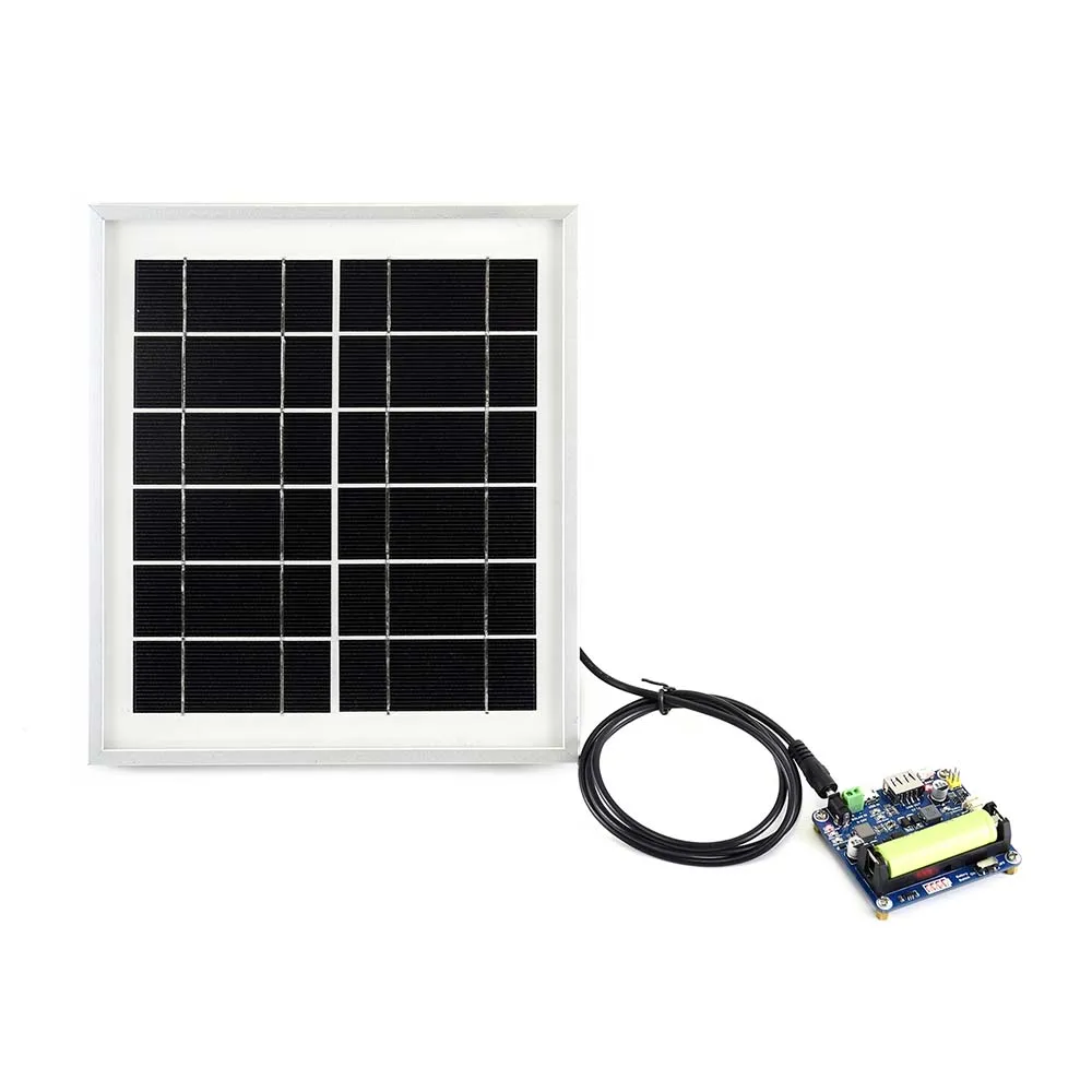 

Waveshare Solar Panel (6V 5W) 156 Monocrystalline Cell Toughened Glass surface for use with Solar Power Manager