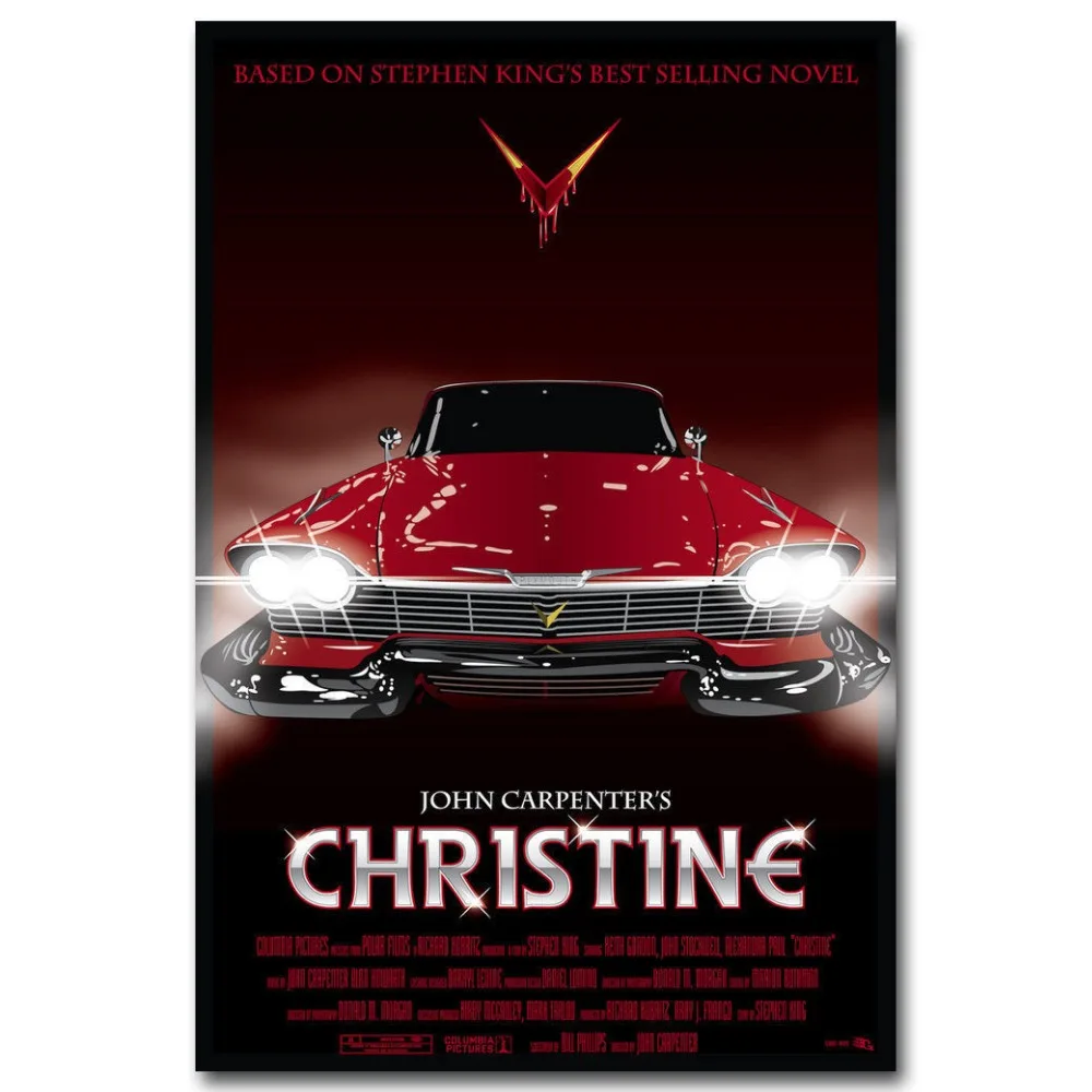 Christine 1983 Classic Movie Film-Silk Art Poster Wall Sticker Decoration Gift