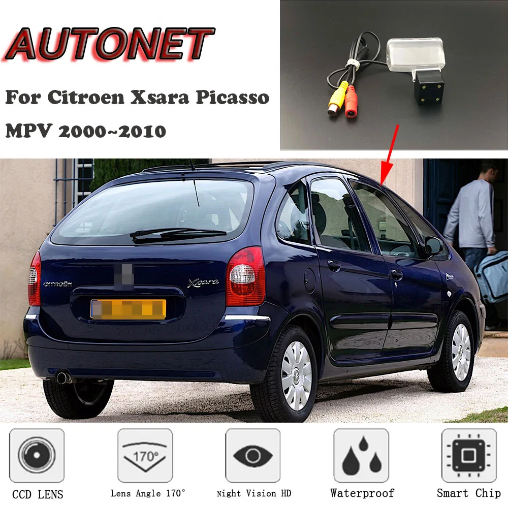 AUTONET HD Night Vision kamera cofania dla Citroen Xsara Picasso MPV 2000 ~ 2010 CCD/kamera rejestracyjna