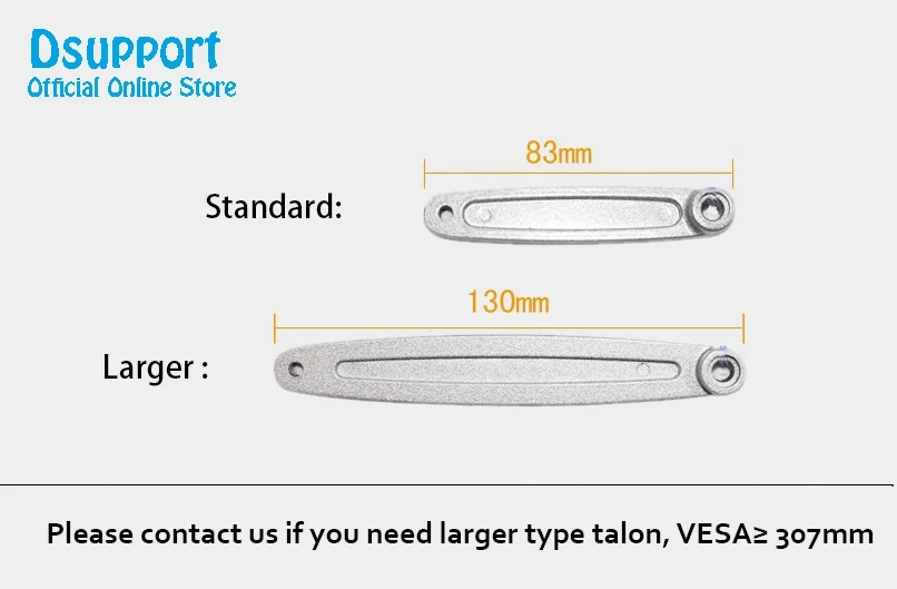 Long Type Mounting Piece for Projector Mount Bracket PR03 PR02 Projector Mounting Accessories and Parts