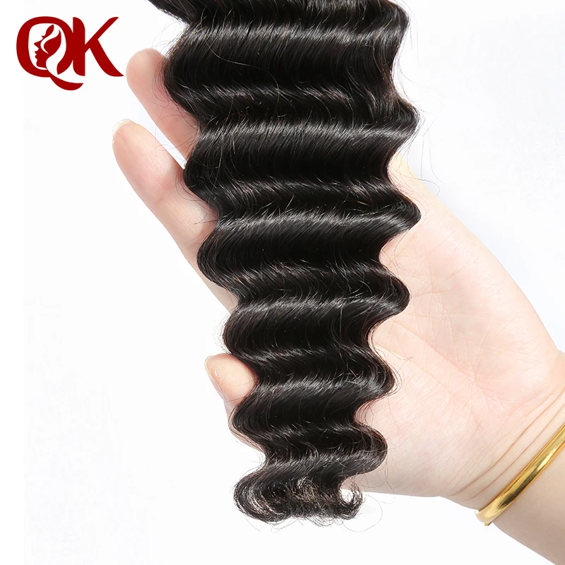 Rambut QueenKing Rambut Remy Gelombang Dalam Brasil Warna Alami 100% Bundel Rambut Manusia 12-26 Inci Gratis Pengiriman