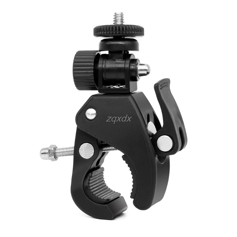 High Quality 1/4 Camera DV DSLR Bike Bicycle Handlebar Clamp Bracket Tripod Mount Screw Clip For Holding LCD Monitor DSLR Camera