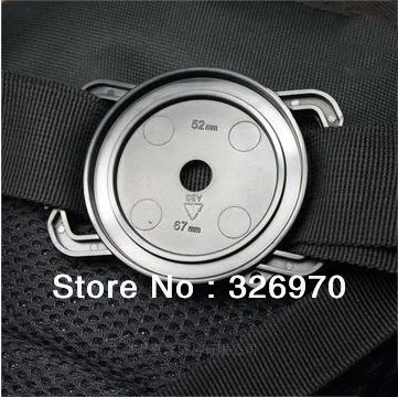 アンチ損失カメラレンズキーパー,40.5mm,49mm,62mm,ユニバーサル,バックル留め