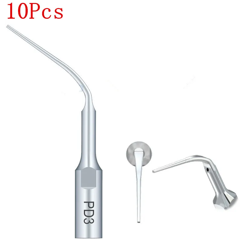 10pcs PD3 dental scaler tips dental equipment teeth whitening ultrasonic dental scaler tip PD3 for SATELEC NSK GNATUS DTE