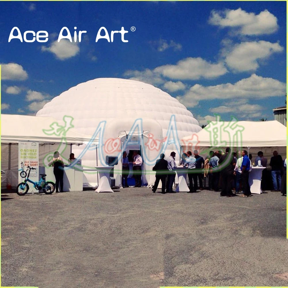 white super inflatable outdoor bubble dome tent/house with blower for trade shows