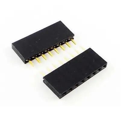 100pcs Single row female 2.54MM spacing Pin socket female Header Connector 2P 3P 4P 5P 6P 7P 8P 9P 10P 12P 14P 40P