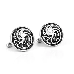 dongsheng Movie House Dragon Cufflinks For Mens Vintage Brand Cuff Buttons Gemelos Shirt Cufflinks-40