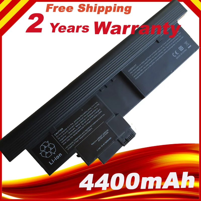 Wholesale New 8cells laptop battery FOR ThinkPad X200T X201T Tablet series 43R9257 43R9256 42T4564 free shipping