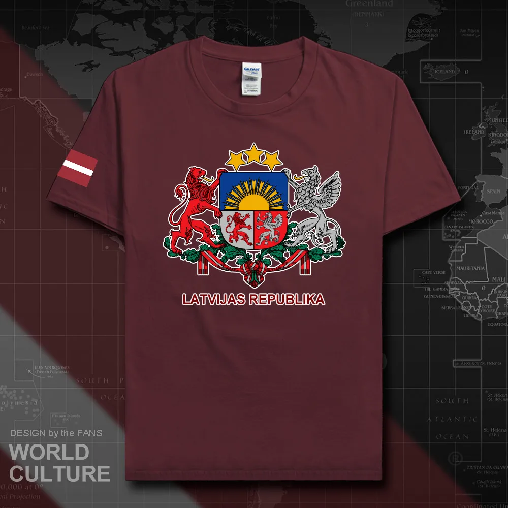 Latvia Latvija men t shirts fashion 2018 jerseys nation team 100% cotton t-shirt clothing tees country sporting Latvian LVA 20