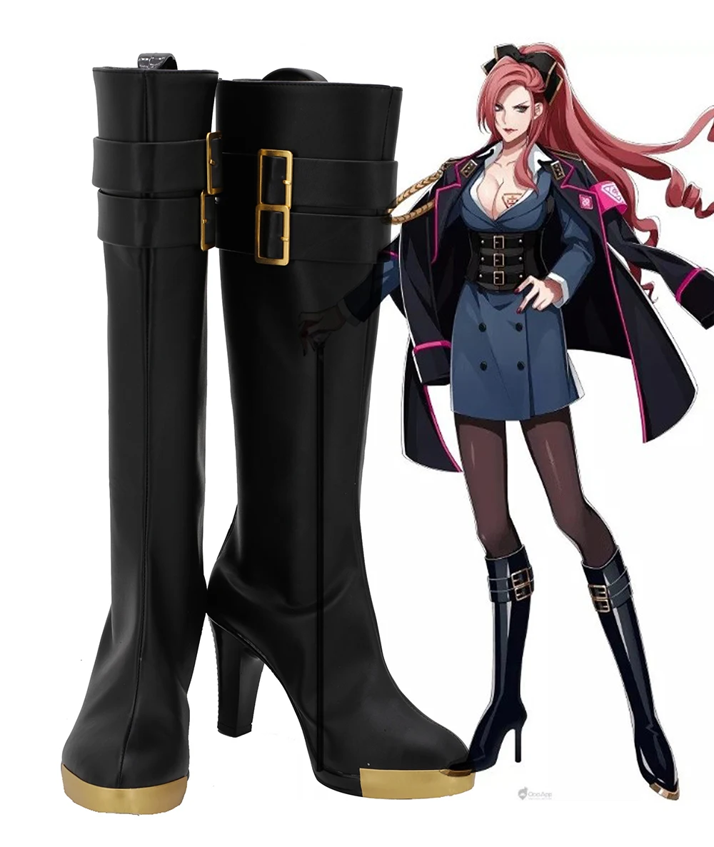 

DRB Ichijiku Kadenokoji Shoes Cosplay Hypnosis Mic Division Rap Battle Ichijiku Kadenokoji Cosplay Boots High Heel Shoes