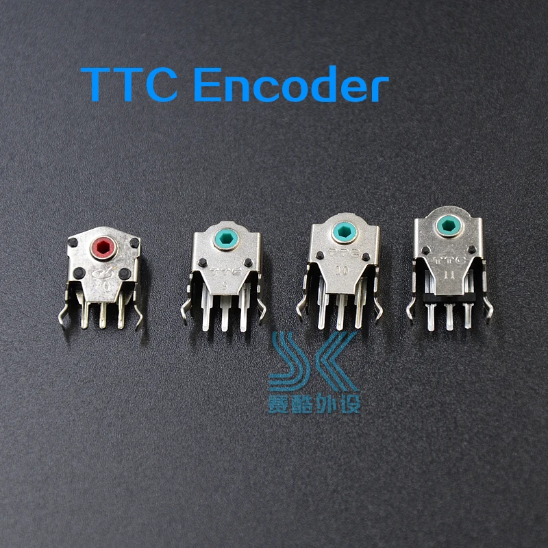 Original TTC Mouse Encoder Highly Accurate 8mm 9mm 10mm 11mm Green Red yellow Core 2pcs Solve the roller wheel problem