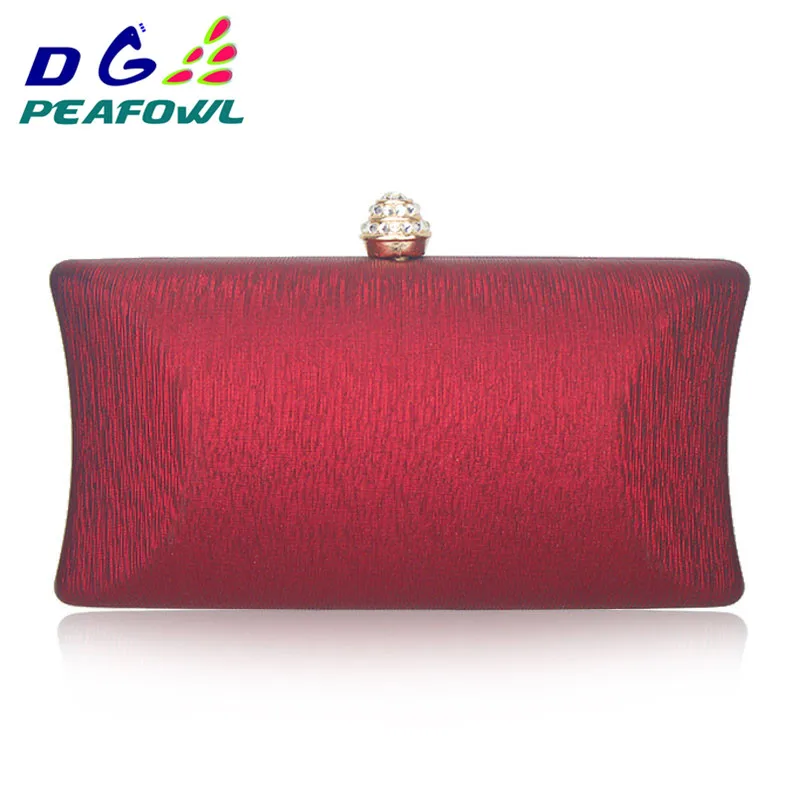 Solid Smart Clear Women Travel Toiletry Bag Red/Blue/Silver Clutch Evening Pochette Wallet Chains For Lady Shoulder Hand Bags