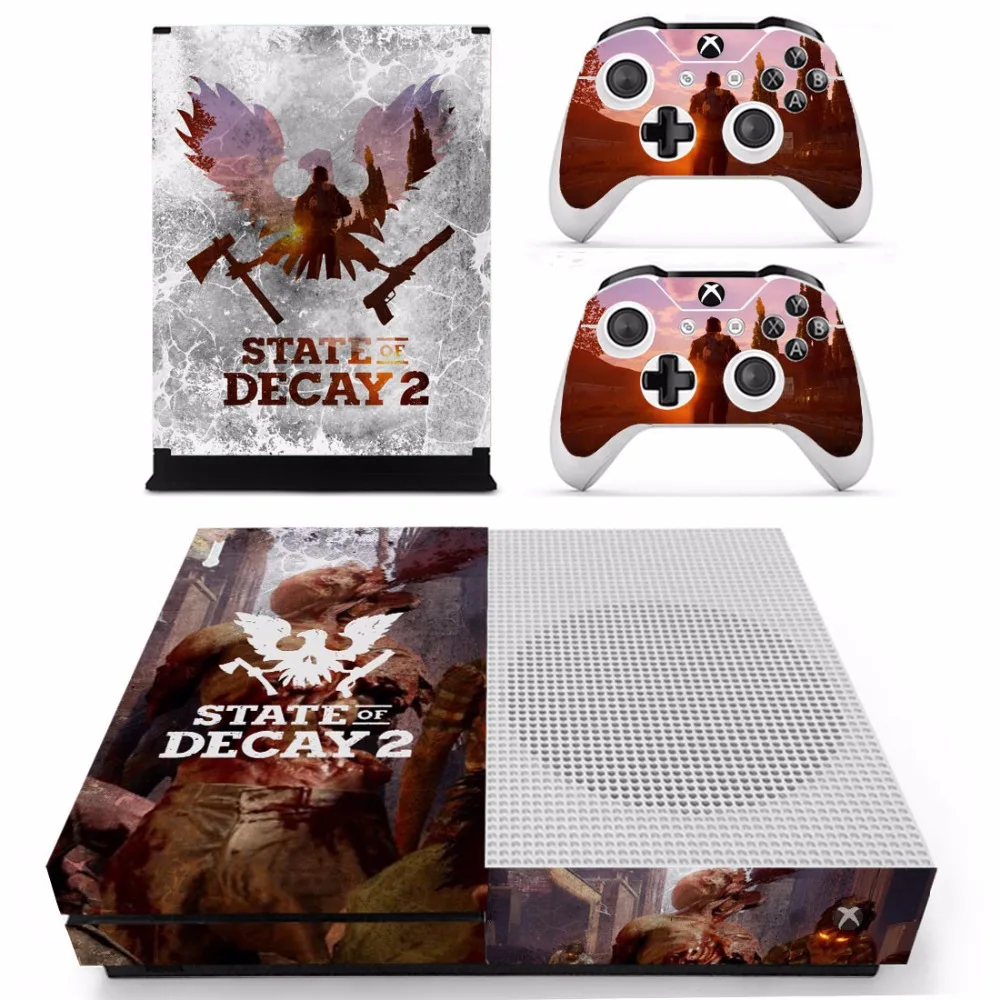เกม State Of Decay 2ผิวสติกเกอร์รูปลอกสำหรับ Microsoft Xbox One S คอนโซลและ2ตัวควบคุมสำหรับ Xbox One S สกินสติกเกอร์ไวนิล