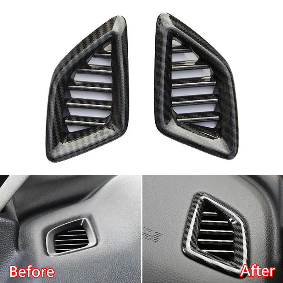 YAQUICKA Car Interior Front Dashboard A/C Air Outlet Vent Frame Trim Cover Moldings For Honda Accord 10th 2018 Styling ABS