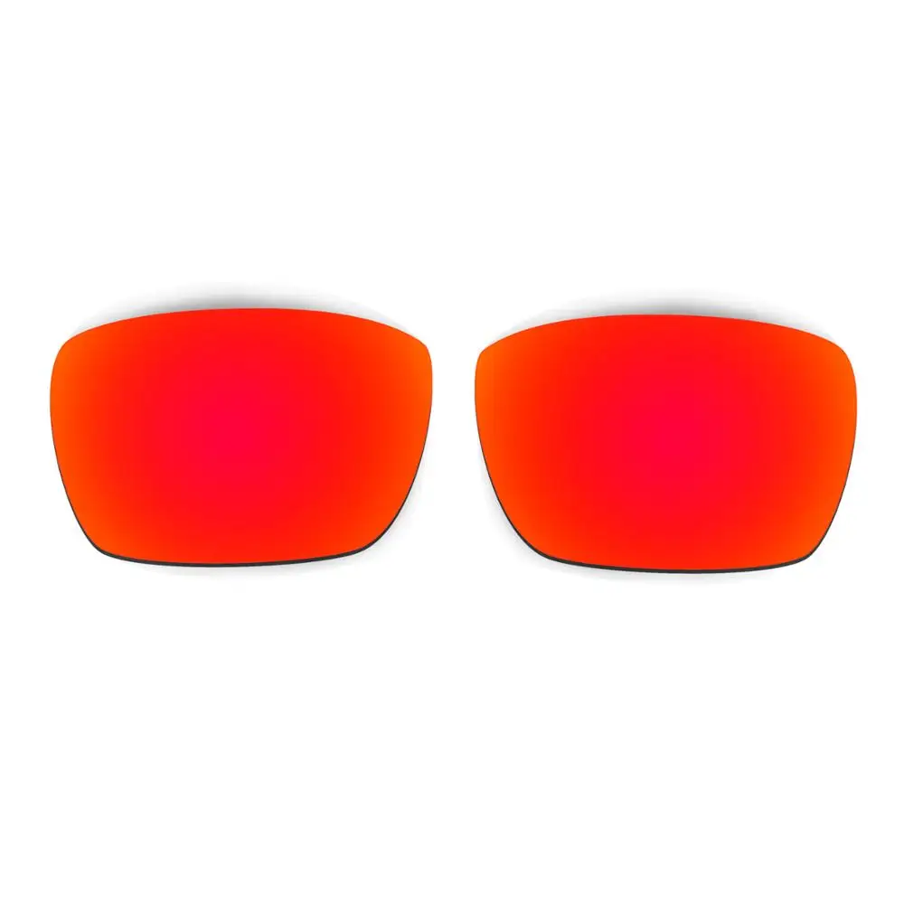 HKUCO For  Fuel Cell Sunglasses Polarized Replacement Lenses Red/Emerald Green 2 Pairs 100% UVA & UVB Protection