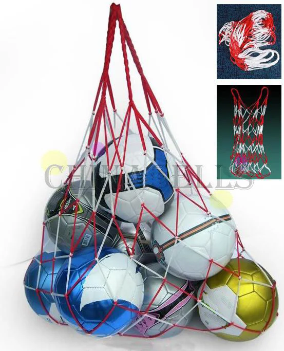 1pcs outdoor sporting Soccer Net 10 Balls Carry Net Bag Sports Portable Equipment Football Balls Volleyball ball net bag