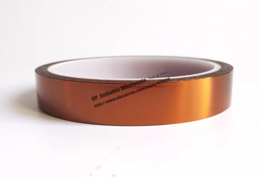 0.06mm Thick 125mm*20M Heat Withstand ESD Single Sided Glued Tape, Polyimide Film for Electrical, Motor Insulation