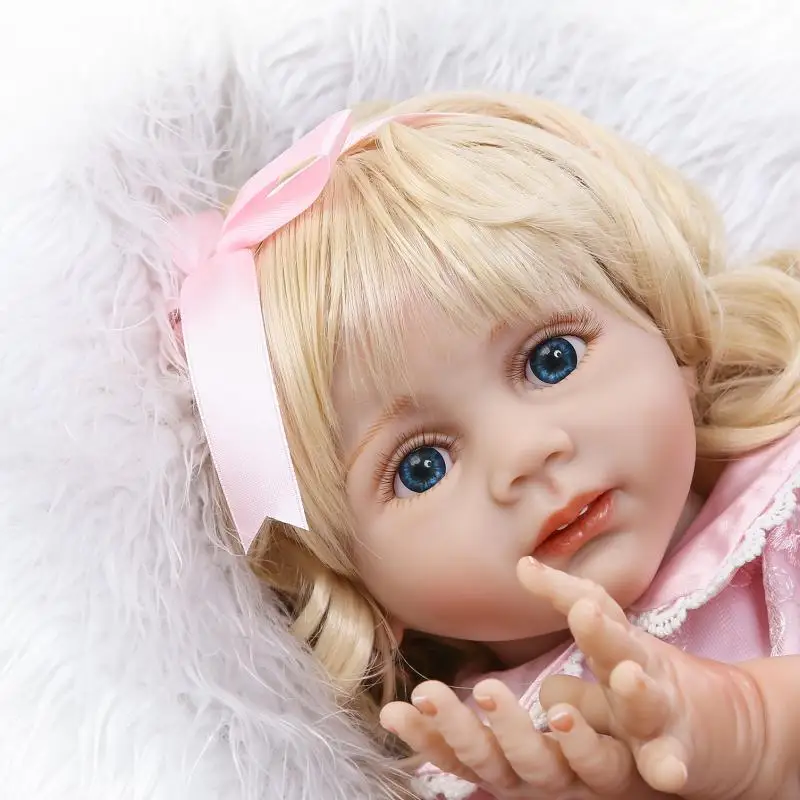 

Модная силиконовая 60 см реалистичная кукла Boneca Reborn для девочек, мягкие настоящие виниловые игрушки на ощупь для детей, подарок на день рождения Brinquedo