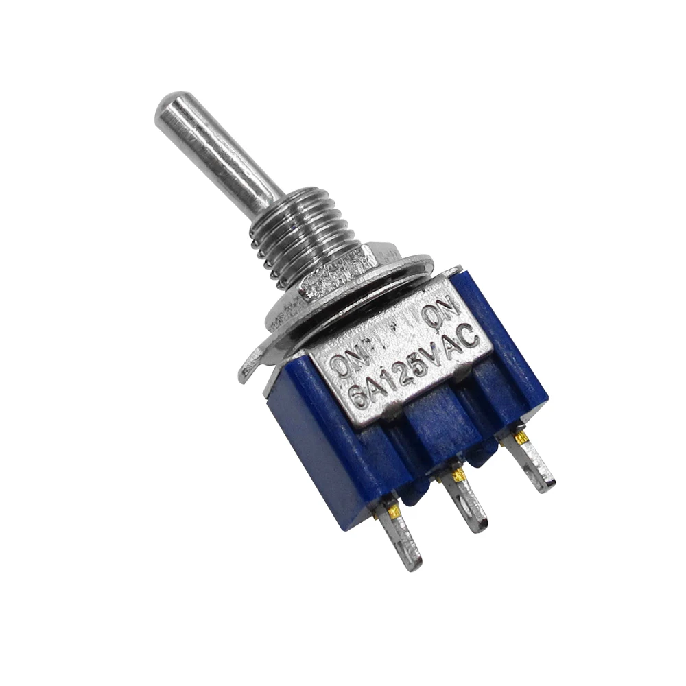 100pcs/lot 3-Pin  MTS-102 SPDT ON-ON Toggle Switch 6A 125VAC new original