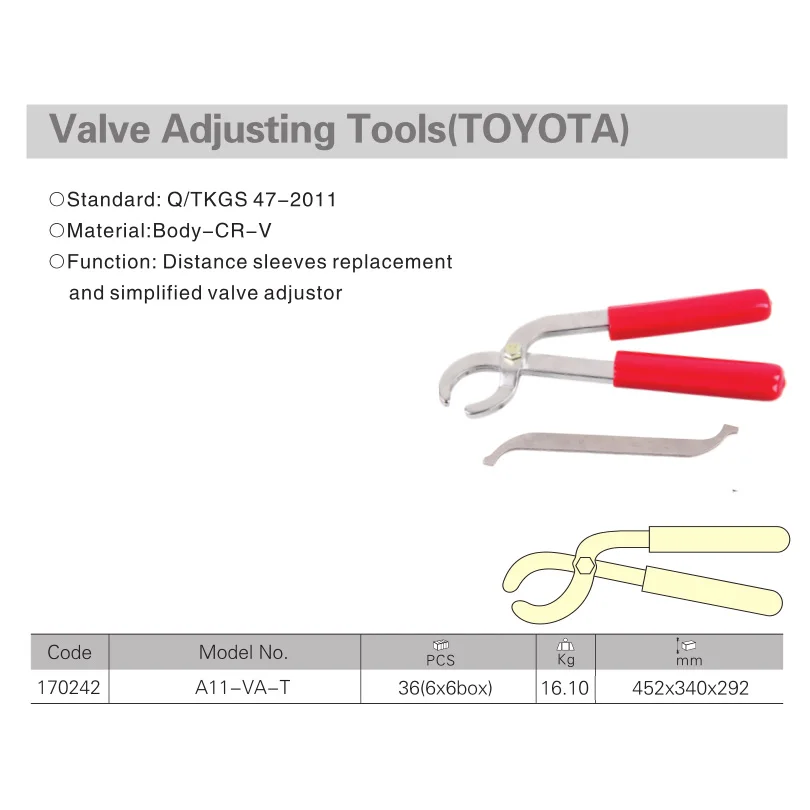 Jetech professional valve adjusting tool for Toyota valve adjustment tools chrome vanadium steel