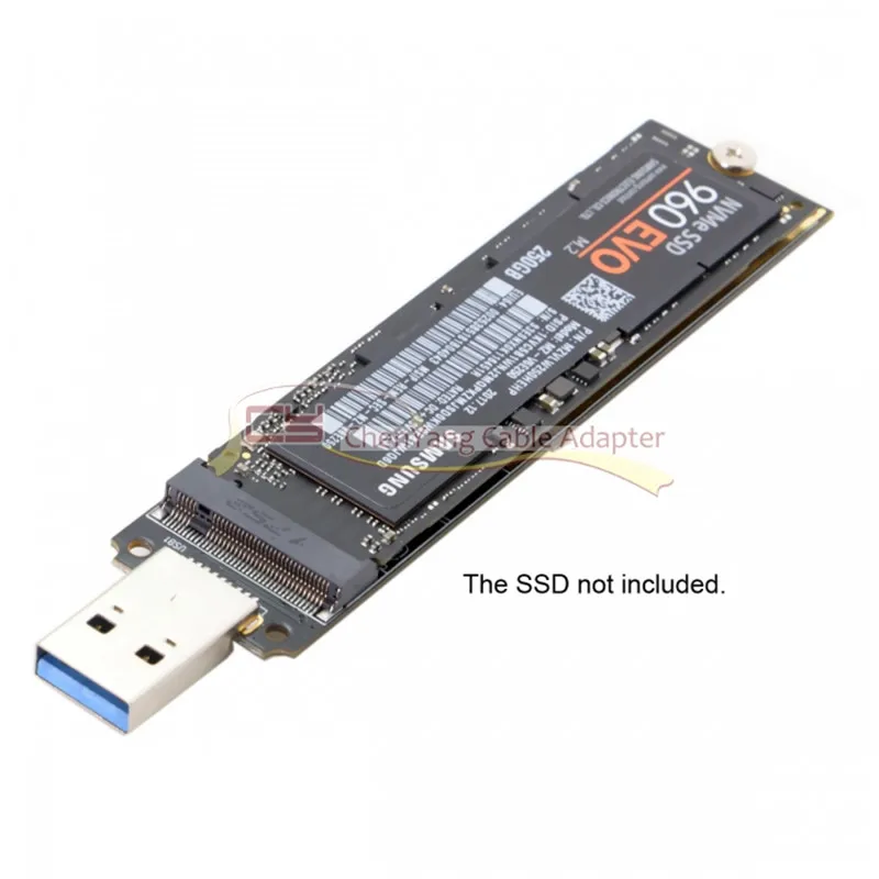 

USB 3.0 to Nvme M-key M.2 NGFF SSD External PCBA Conveter Adapter Card Flash Disk Type