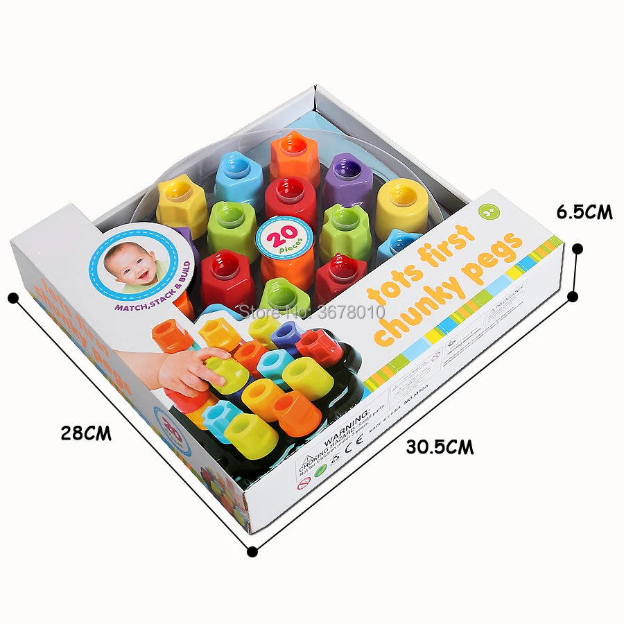 Tots First Chunky Pegs,Learning to Match, stack, build and sort the pegs in all kinds of shapes and sizes Educational toys