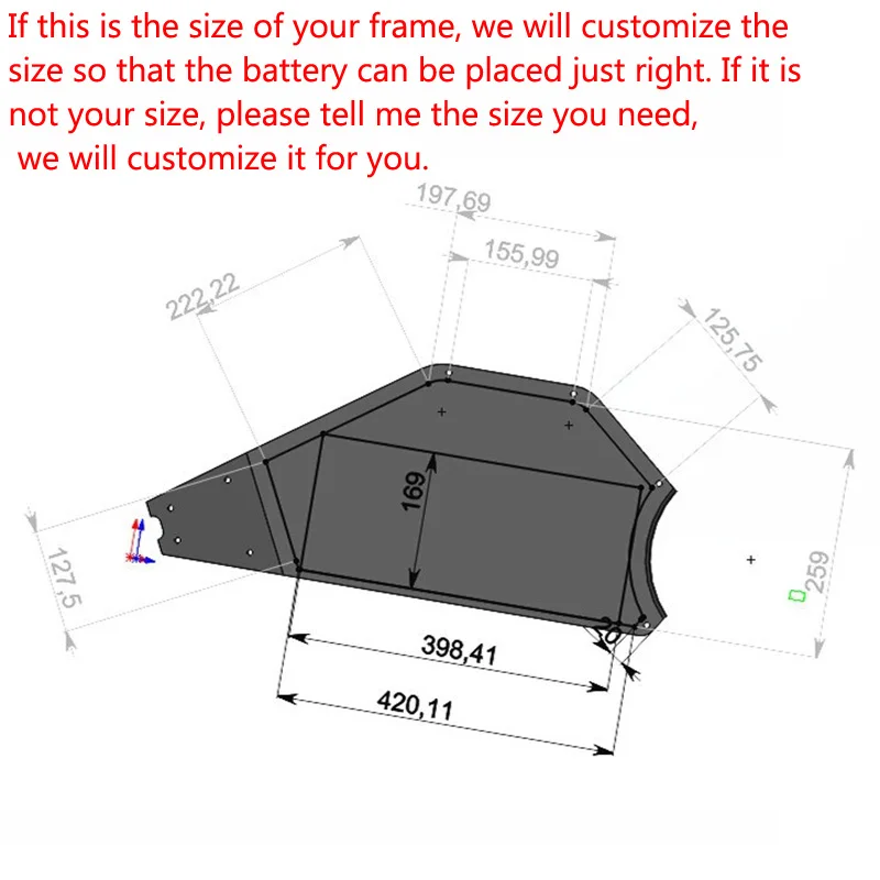 GTK 72v 45Ah lithium ion triangle battery BMS li ion 20S for 5000w 6000w Mountain Bike scooter Motorcycle + 10A charger