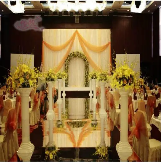 Wedding Centerpieces Mirror Carpet Aisle Runner Silver 1M Wide Design T Station Decoration Wedding Favors Carpets 2015 Hot Sale