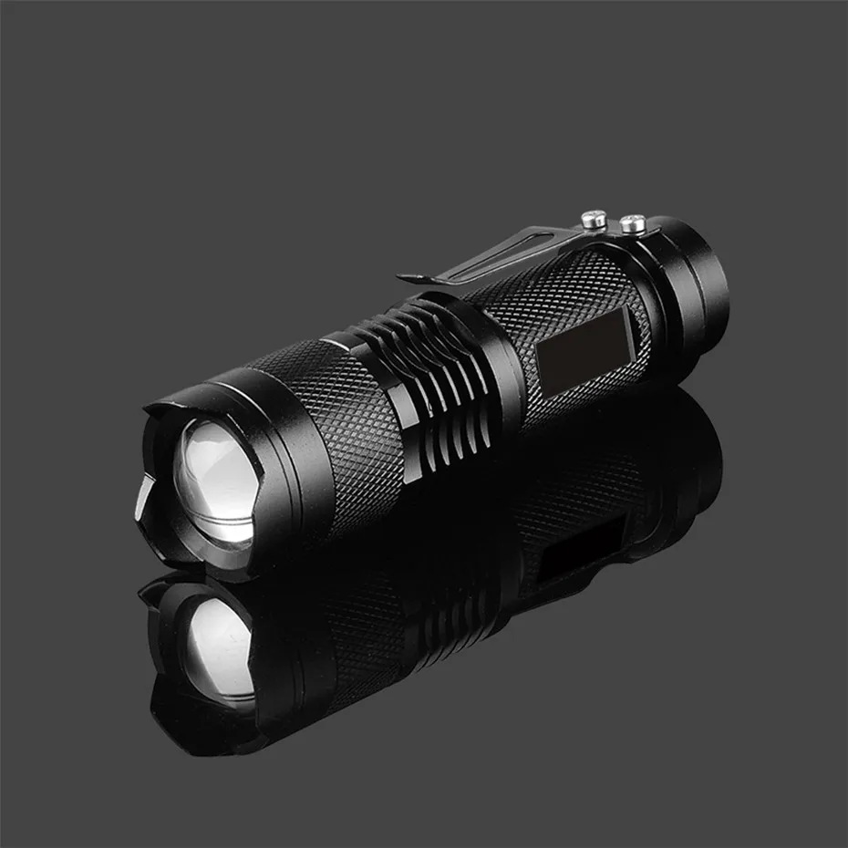 LED Flashlight Mini Torch AA 14500 Rechargeable Flashlight 1000lm 3 Modes Zoom Flash Light Led Bulb Camping Night Walk Torches