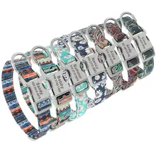 Personalized Floral Dog Collar #3