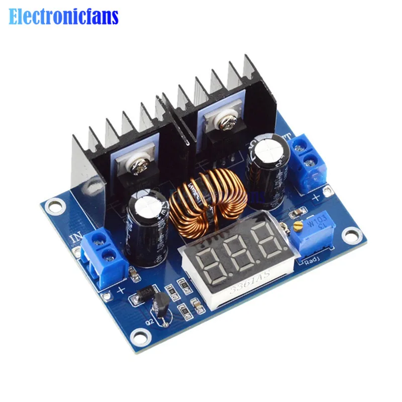 XL4016 DC-DC 4-36V To 1.25-36V Step-Down Buck Converter Power Supply Board Module LED Voltmeter PWM Adjustable Max 8A 200W