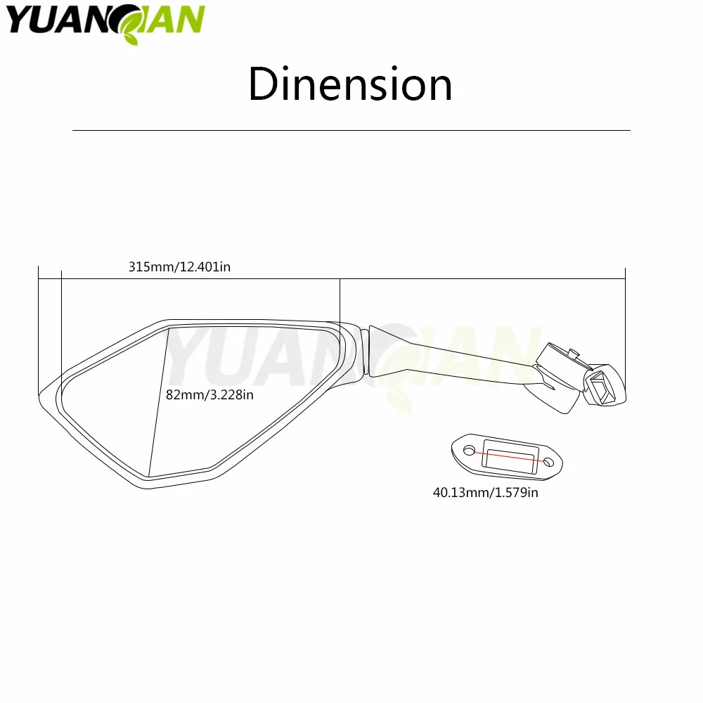 ホンダcbr 600 f2 f3 f4 f4i cbr600rr cb1000r cb599 cb600 cbr900rr nc700用モーターサイクルバックミラー,ブラック