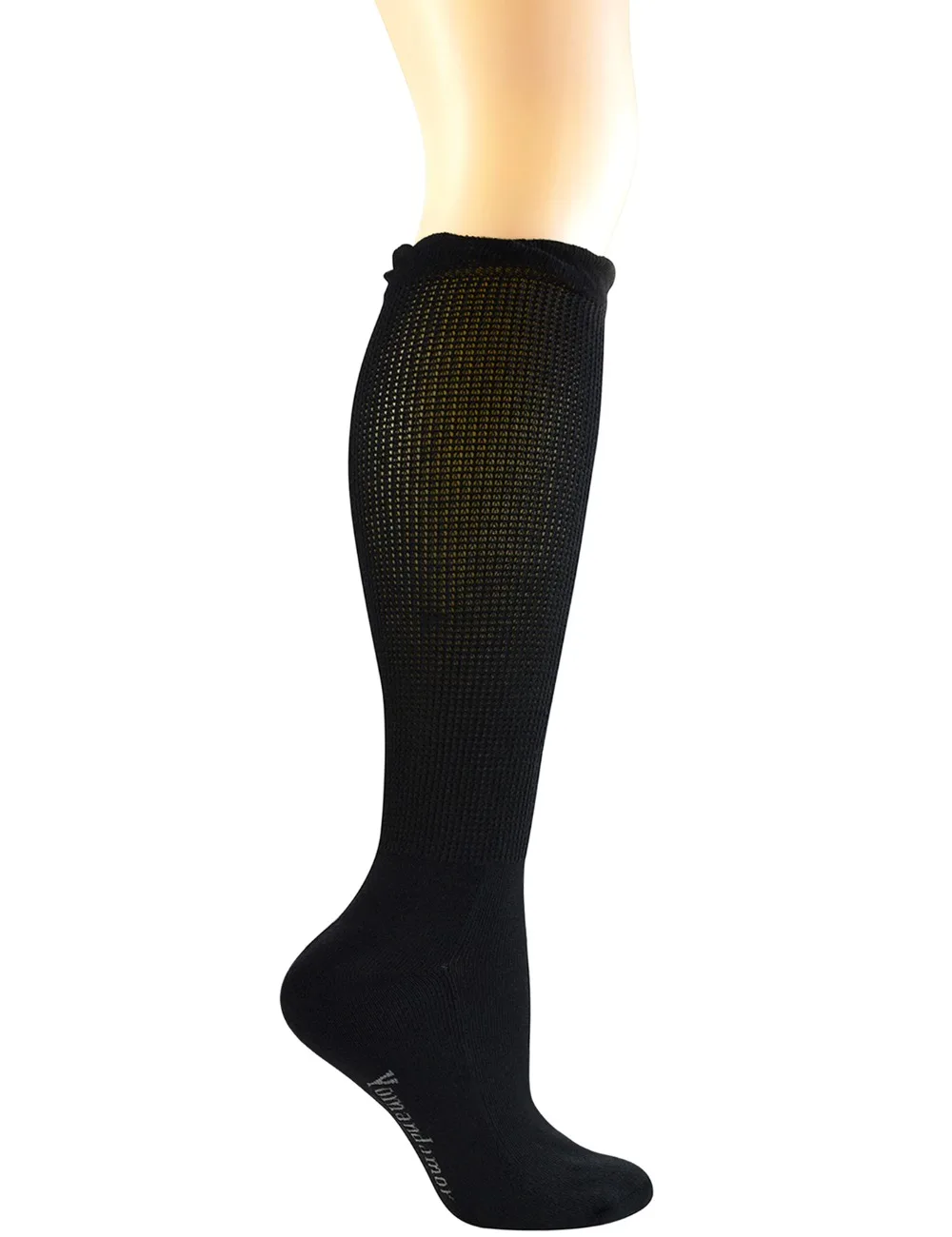 Chaussettes en dentelle sans couture pour femmes, chaussettes pour diabétiques, bottes au genou en bambou, 4 paires