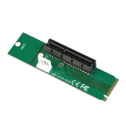100ชิ้น/ล็อตNGFF M2เพื่อPCI-e 4xสล็อตRiserบัตรMที่สำคัญM.2 SSDพอร์ตPCI E XPRESSอะแดปเตอร์แปลงRiserบัตรMที่สำคัญM.2