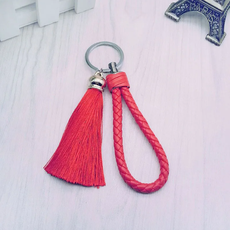 Neuer Quasten-Schlüsselanhänger für Damen, Quasten-Schlüsselanhänger für Tasche und Auto - Fransen- und PU-Gewebe-Schlüsselanhänger, Quasten-Accessoire, Schmuck Großhandel – Detail 11