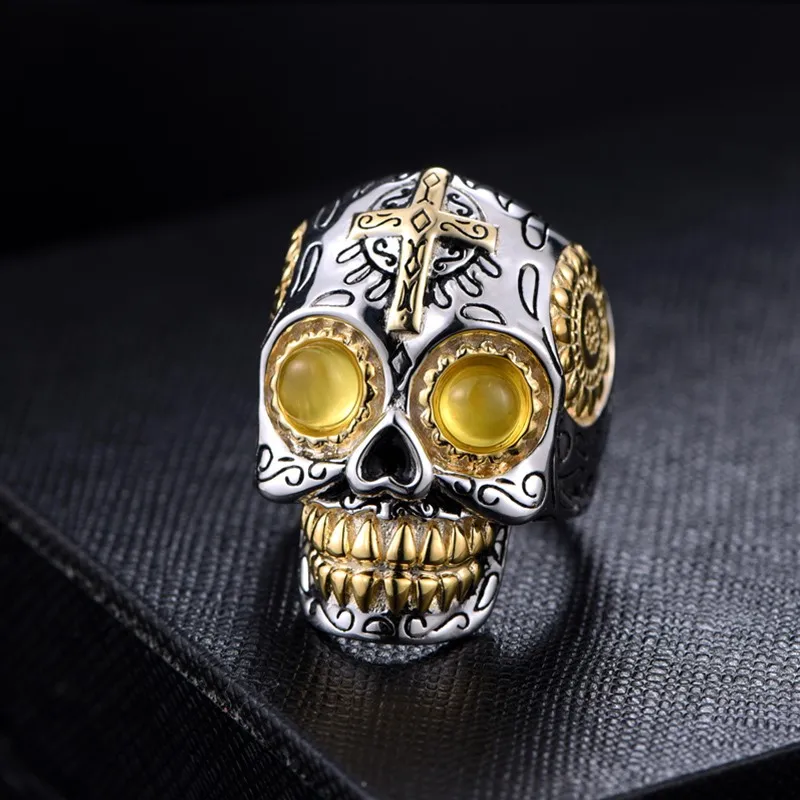 

100% 925 Silver Live Mouth Skull Ring