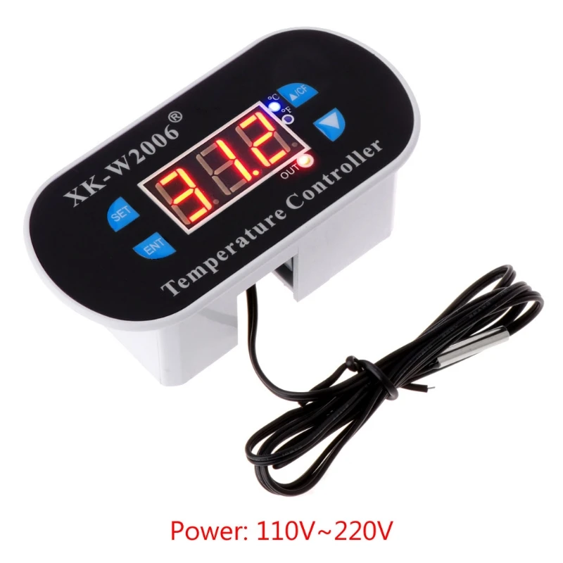 

W1308 AC 110V-220V Digital Thermostat Temperature Alarm Controller Sensor Meter LED Sensor Temperature Control Switch