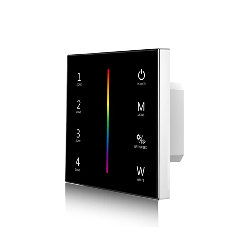 Led RGBW Strip Controller 100V-240V High Voltage Input DMX512 Master Touch Panel Wall RGB RGBW String Ribbon Tape control Dimmer