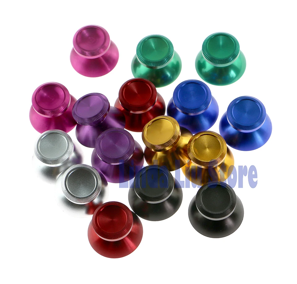 

40 шт. = 20 пар, металлический грибной аналоговый джойстик, алюминиевый колпачок для джойстика для PS4, контроллер xbox one