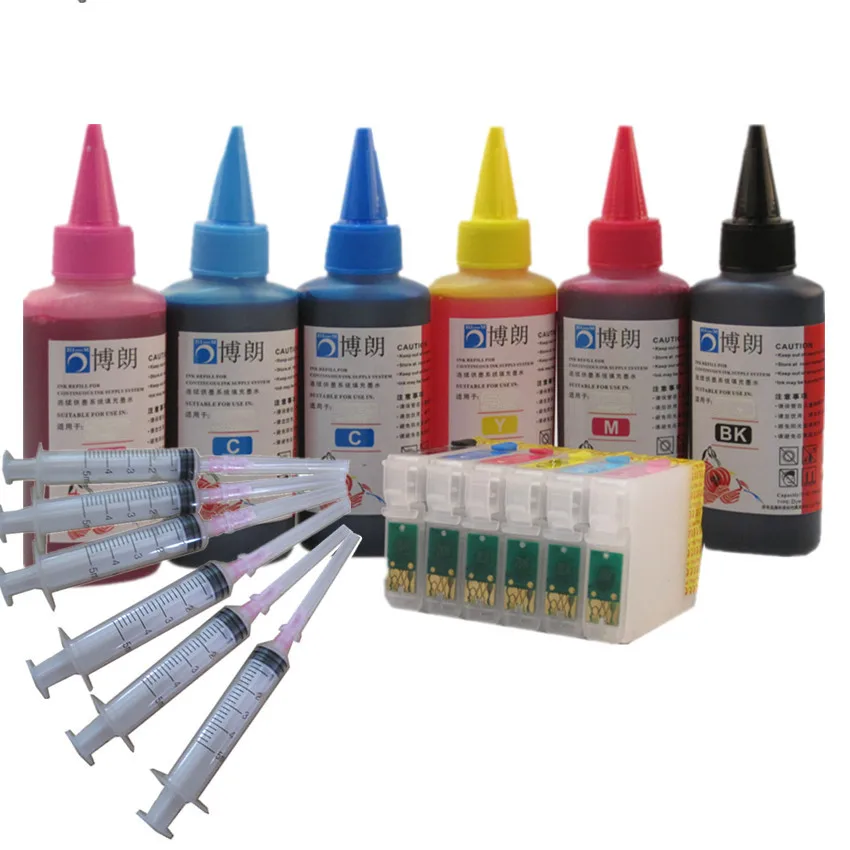 

T0791 79 cartridge refill ink kit for EPSON Stylus Photo RX710W RX720WD RX730WD RX800FW RX810FW RX820FWD 830FWD + 600ML dye INK