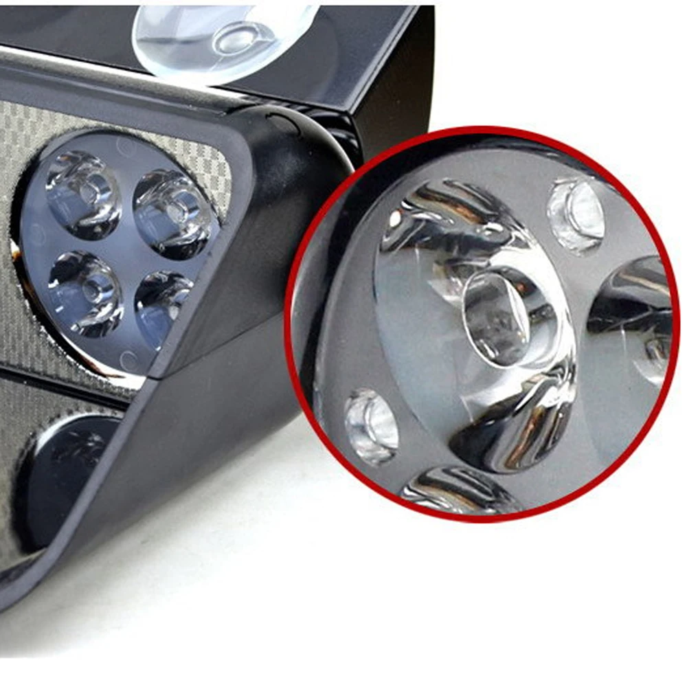 Car Strobe Light sucker Highlight scoop Police Lights Warning Lights Fog lamps front glass Flashing lights Red and blue