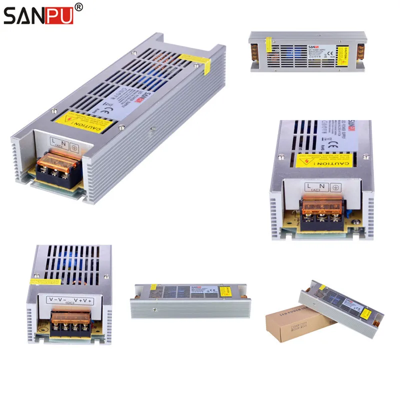 

SANPU SMPS LED Power Supplies 250W 24V 10A Switch Driver 220V 230V AC/DC Light Transformers No Fan Full Container Load Wholesale