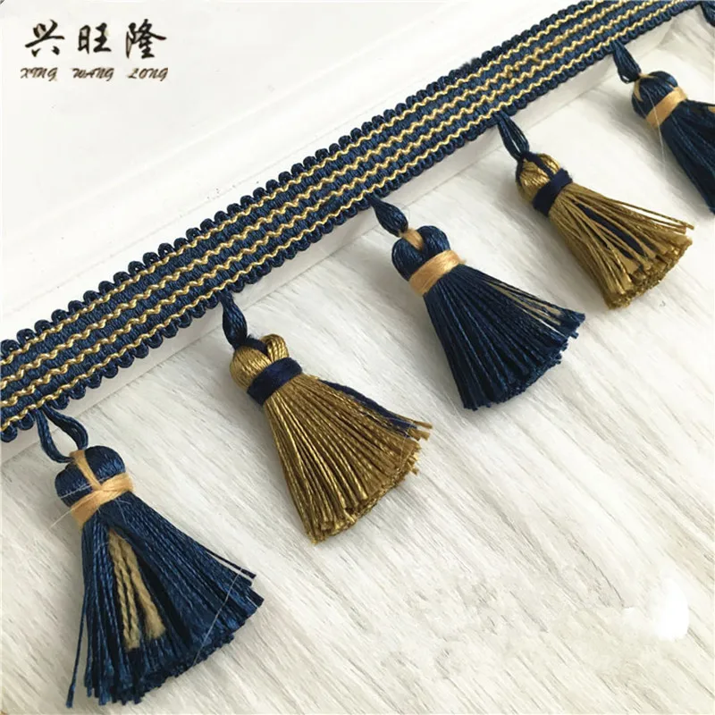 

XWL 12M/Lot Tassel Fringe Curtain Lace Trim DIY Sewing Drapery Sofa Stage Decorative Lace Ribbon Trimming Curtain Accessories