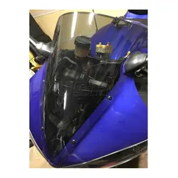 Motorcycle Double Bubble Windshield WindScreen For 2003 2004 2005 Yamaha YZF R6 R6S 2006 2007 2008 2009 YZF-R6 600 S Iridium