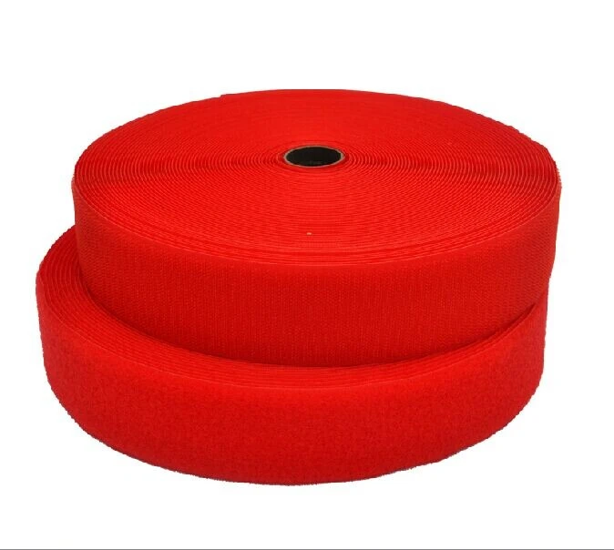 Correa de nailon para accesorios de tela, 50 metros, 1,5 pulgadas, 38mm de ancho, 25 metros x 1 par, cinta de bucle de gancho de costura de colores de grado A