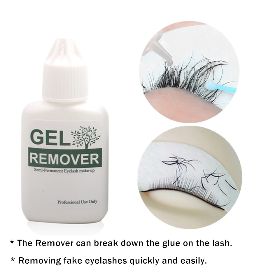 Professional Eyelash กาว Professional ตัวต่อขนตากาว Salon ใช้ขนตาทำความสะอาด Primer Gel Remover Cilias เครื่องมือแต่งหน้า