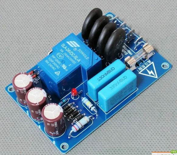 The amplifier board start-up protect high-power soft start the latest updated version Power amplifier power soft start