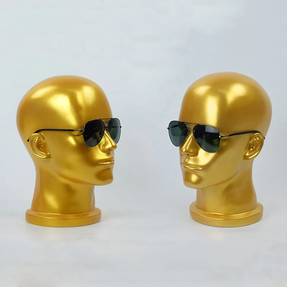 

Best Quality Top Level Men Fiberglass Mannequin Head Model Made In China For Glasses&Hat Display